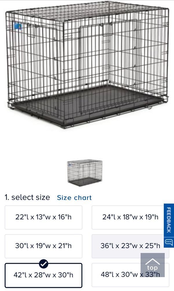Top Paw 42 Double Door Folding Crate For Sale In Edison Nj Offerup