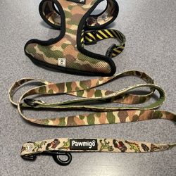 Dog Leash & Harness From Pawmigo Size M