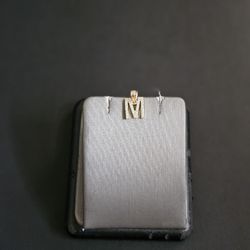 14k Gold Cz Pendant 