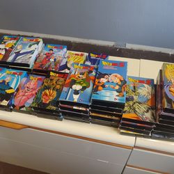 Vintage Dragon Ball Z VHS Tapes Lot Of 51 Pieces 2 DVDs Classic Cartoon Anime Animation Funimation Productions LTD 2 Sealed 3 Clamshell Late 90s Y2K 
