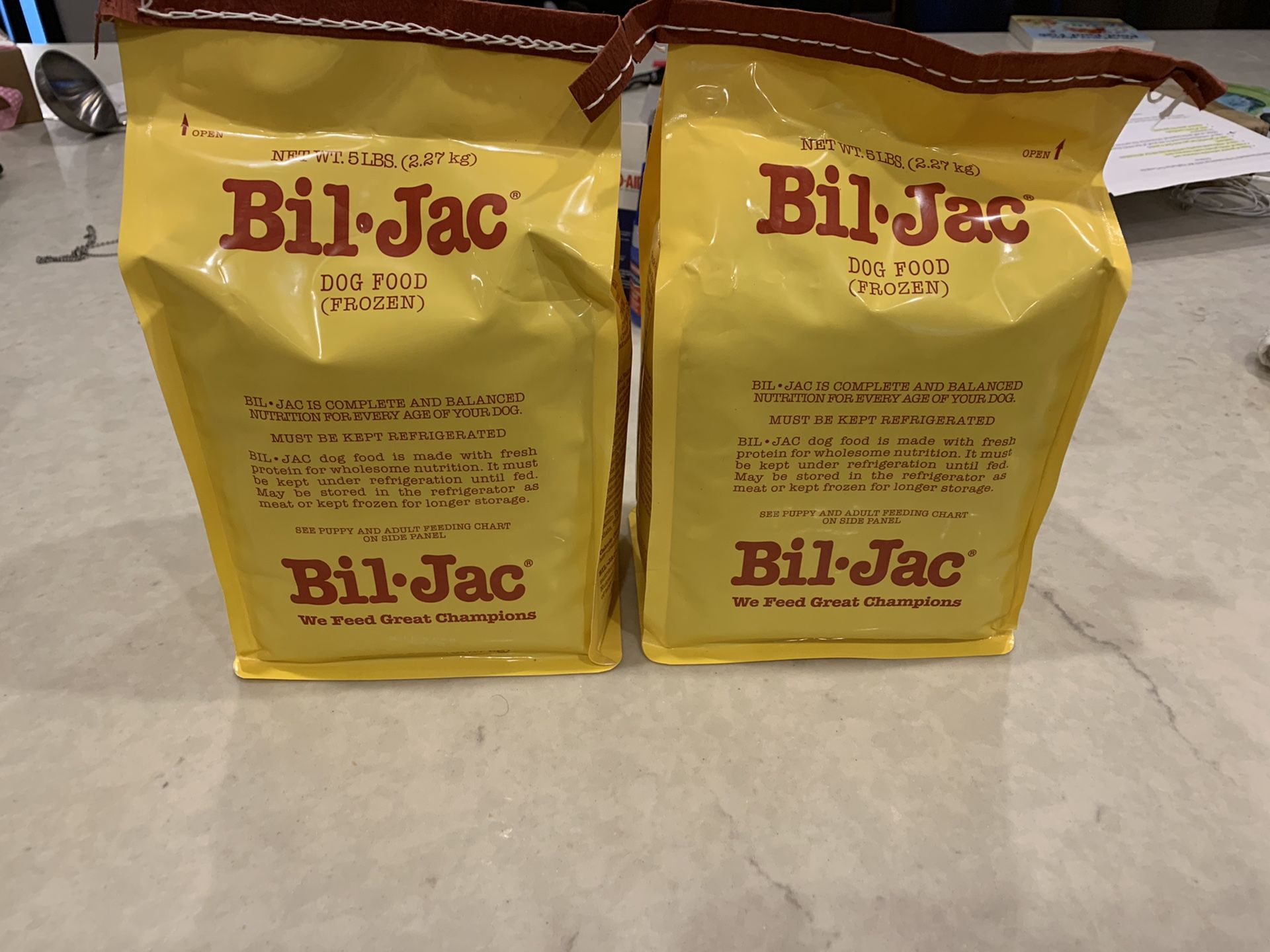 Bil-jac frozen dog food