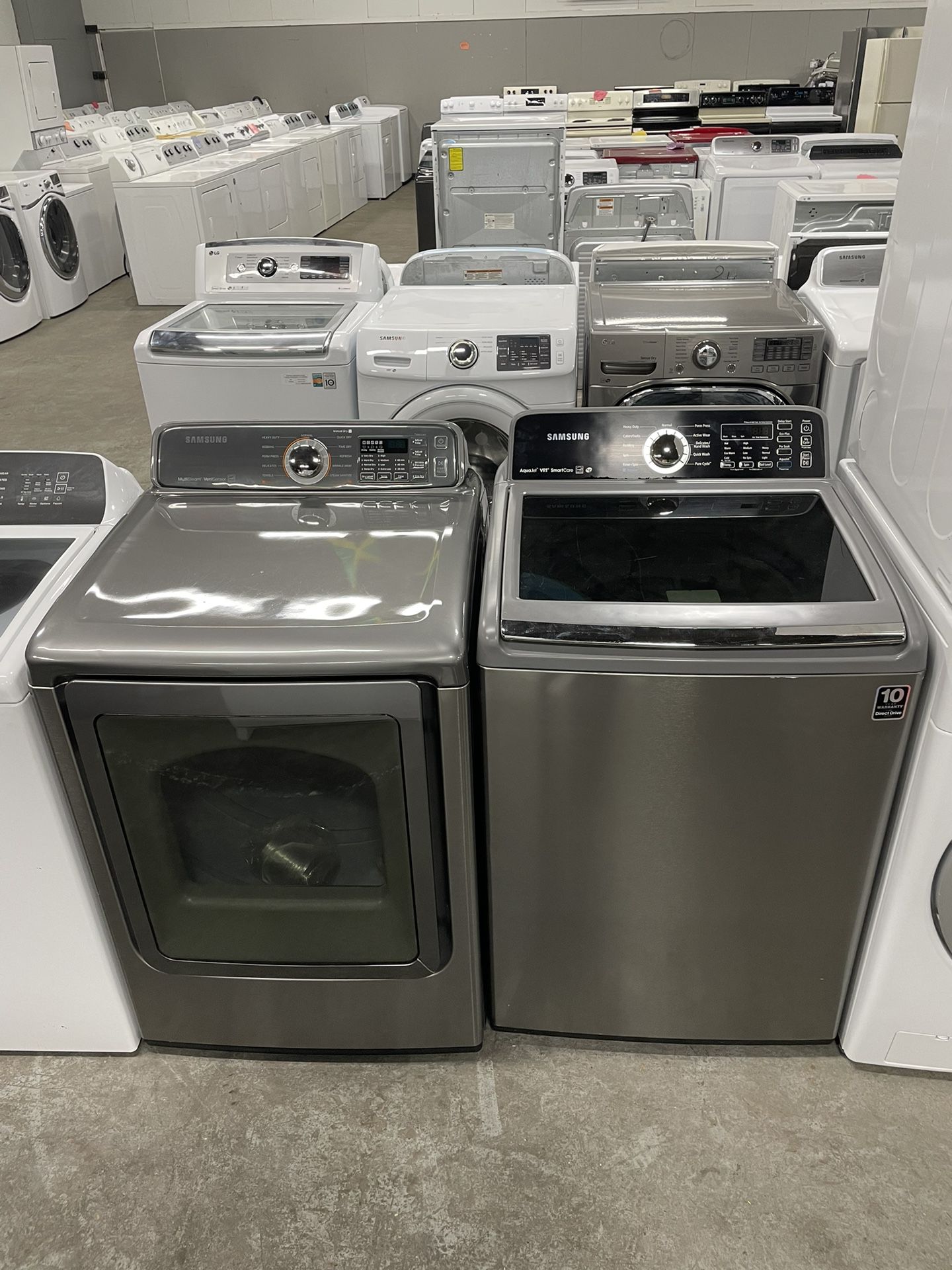 Top Load Samsung Washer and Dryer Unit