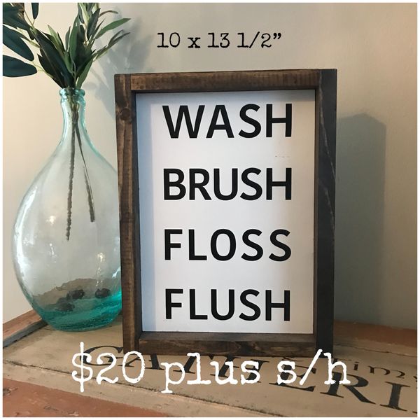 Bathroom Sign Decor For Sale In Camp Hill Pa Offerup