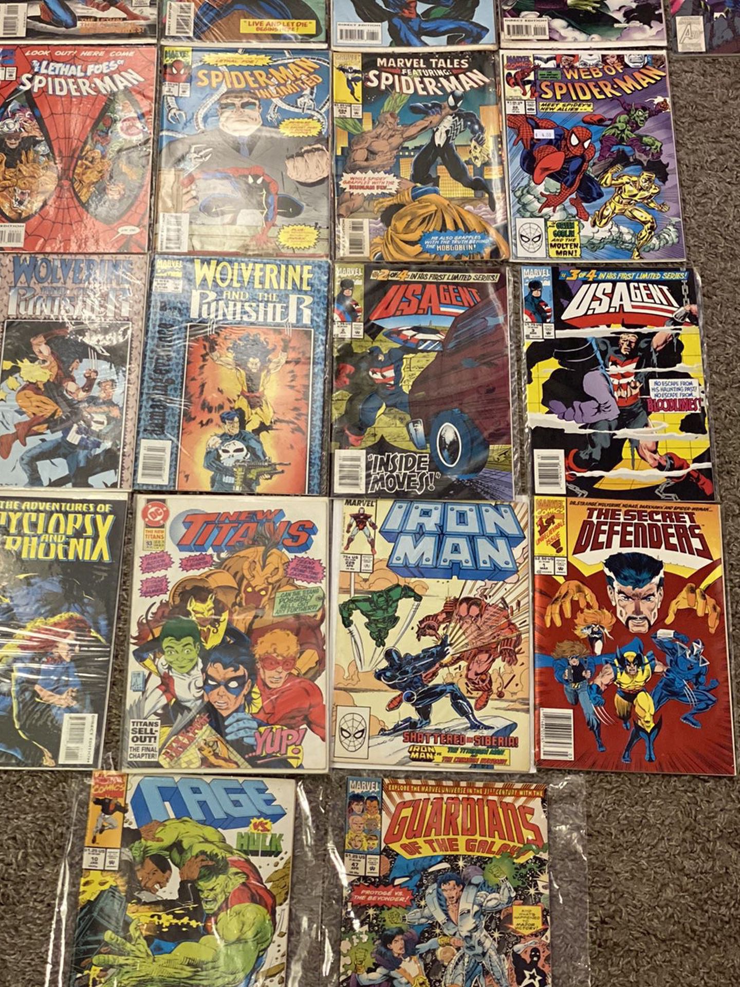Lot Of Mostly Marvel Comic Books Never Taken Out Of Plastic ... I Don’t Even Know How To Price This, So Just Reach Out, And Well Talk