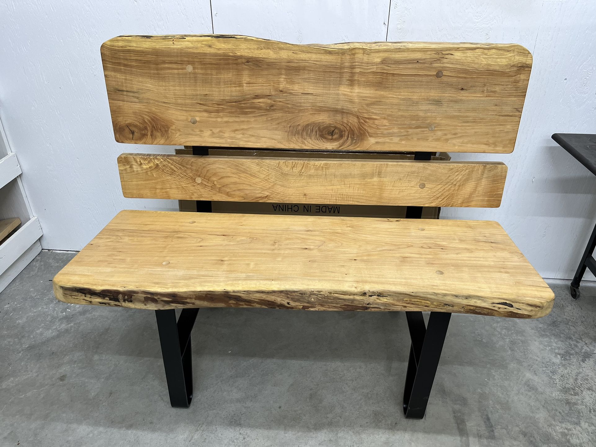 Custom Maple Outdoor Bench