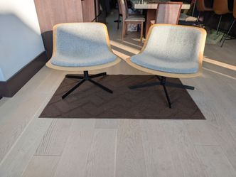Pair of BluDot swivel chairs