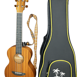 Donner Ukulele Set with Gig Bag beautiful natural wood finish