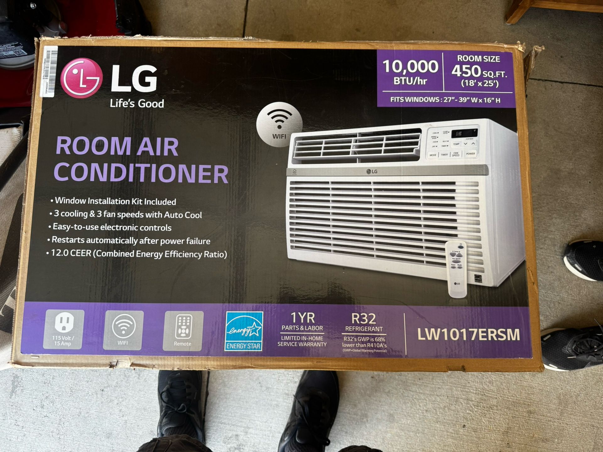 LG Window Air Conditioner A/C With Remote