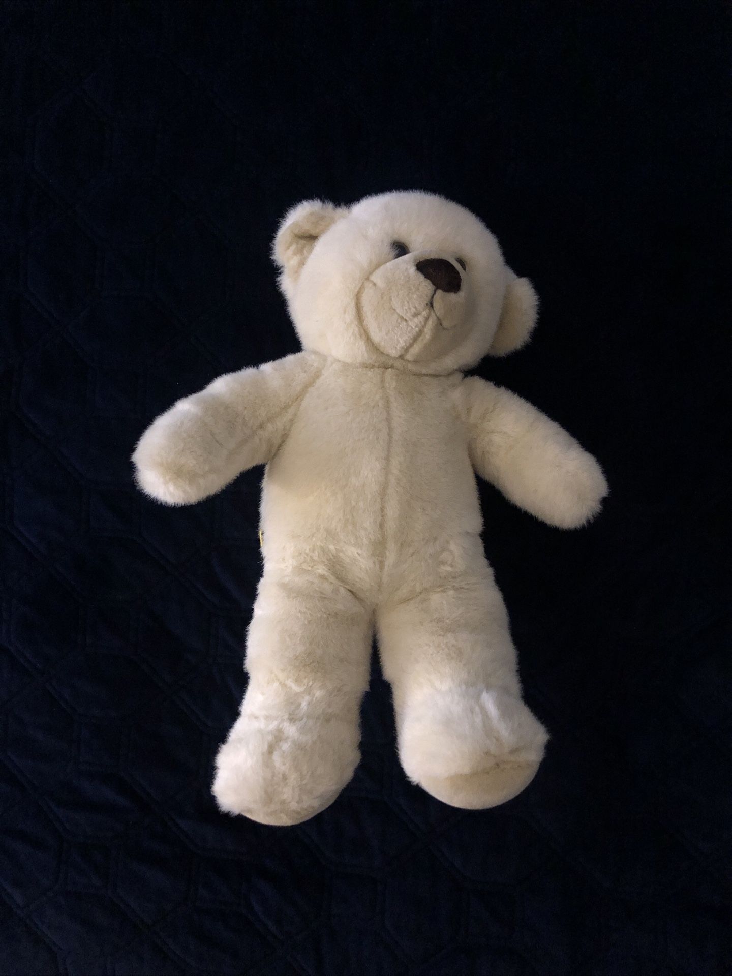 Build a Bear 14" Plush Teddy Bear Cream Stuffed Animal Toy 2010 Retired BABW