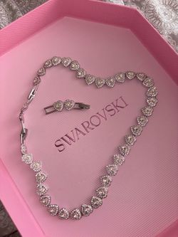 Ariana Grande Swarvoski silver heart necklace