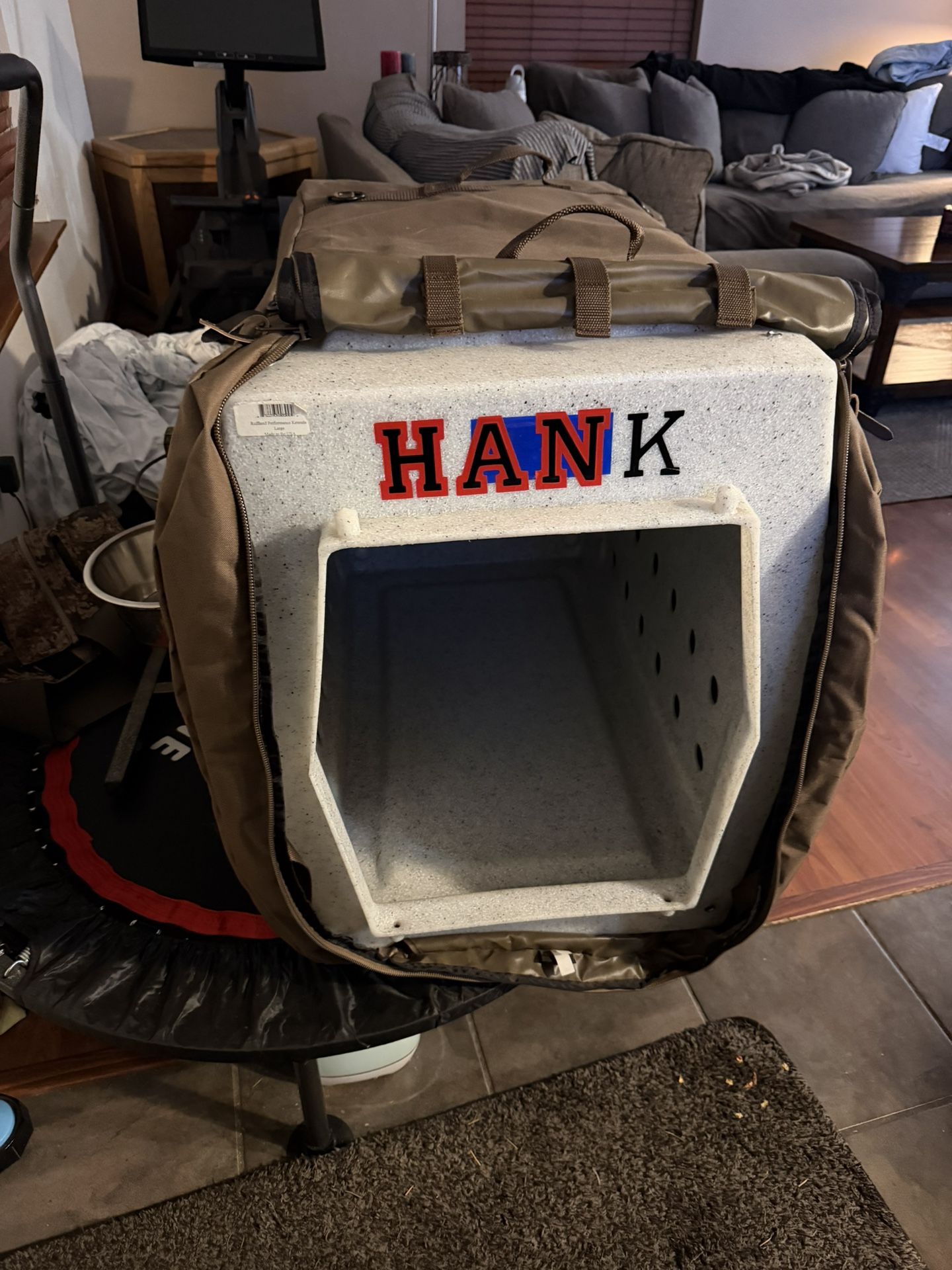 Ruffland Large Dog Kennel With Insulated Cover And Pad Inside