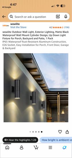 Outdoor modern Black porchlights