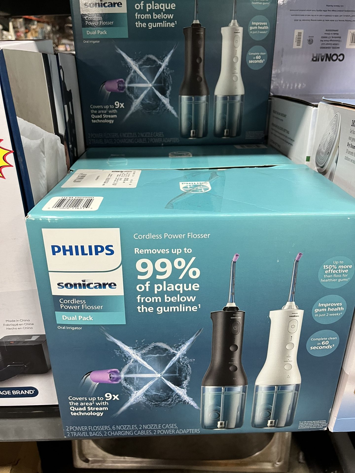 Philips Sonicare Cordless Power Flosser Dual Pack