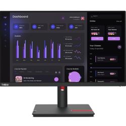Lenovo ThinkVision T24i-30 24" Class Full HD LED Monitor - 16:9 - Raven Black 