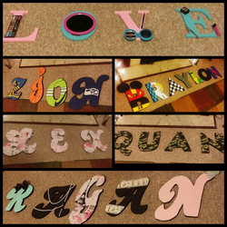 Foam letters