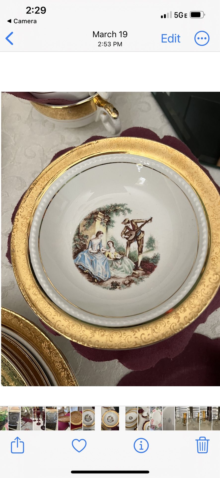 Crest-O-Gold Antique Dishes