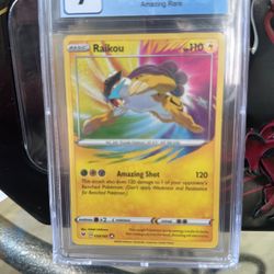 Raikou Pokémon Card Cgc Grade 9 