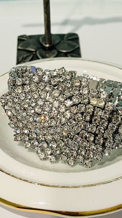  1950s Rhinestone Bracelet Evening Bracelet