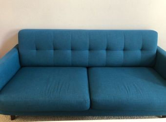 Teal sofa/couch - good condition