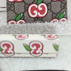 Gucci Apple Print Card Case