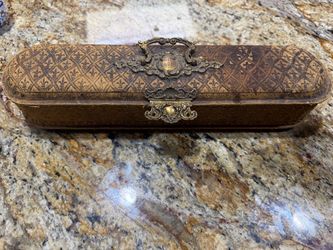 Antique Decorative Box with Brass Hardware