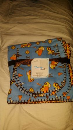 Matching blanket & burp cloth