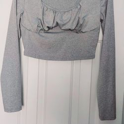 Super Cute Heather Gray Casual 2 Piece Pants Outfit