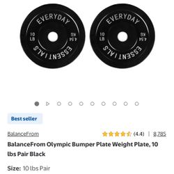 New In Box - 10lb Bumper Plate X2