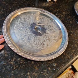 12" Silver Llated Tray