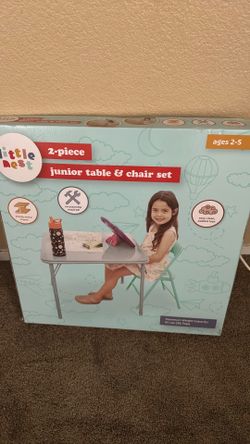 2 piece junior chair and table set for ages 2-5