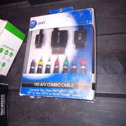 On HD A/V Combo Cable Connects Your Xbox 360, Ps2, Ps3, Or Wii To Your HDTV Or Home Theater System