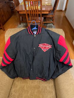 Portland Trail Blazers NBA Vintage Snap Bomber Jacket