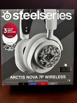 SteelSeries Exclusive Nova 7 Headset with Booster Pack: USB-C Wireless Bluetooth Multiplatform