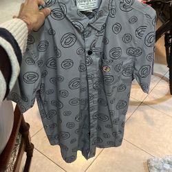 Odd Future Doughnut Button Up