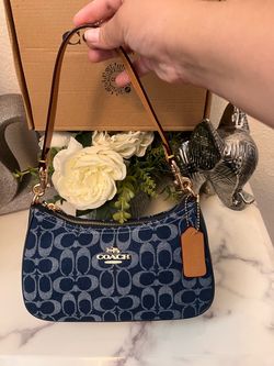 Blue coach bag for women