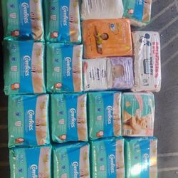Brand New Unopened Diapers 17 Bags Total Maybe More