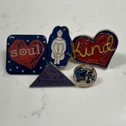Mini Pins Bundle - E.T. , Kind Heart, Goddess, Soul, and Ready to Retrograde