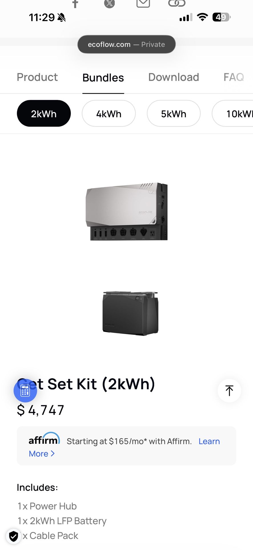 EcoFlow Get Set Kit Bundle (2kWh)