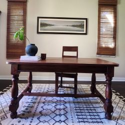 Solid Wood Desk Or Dining Table
