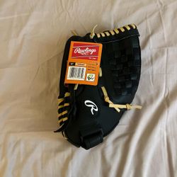 Rawlings black softball glove - 13” - lefthand throw 