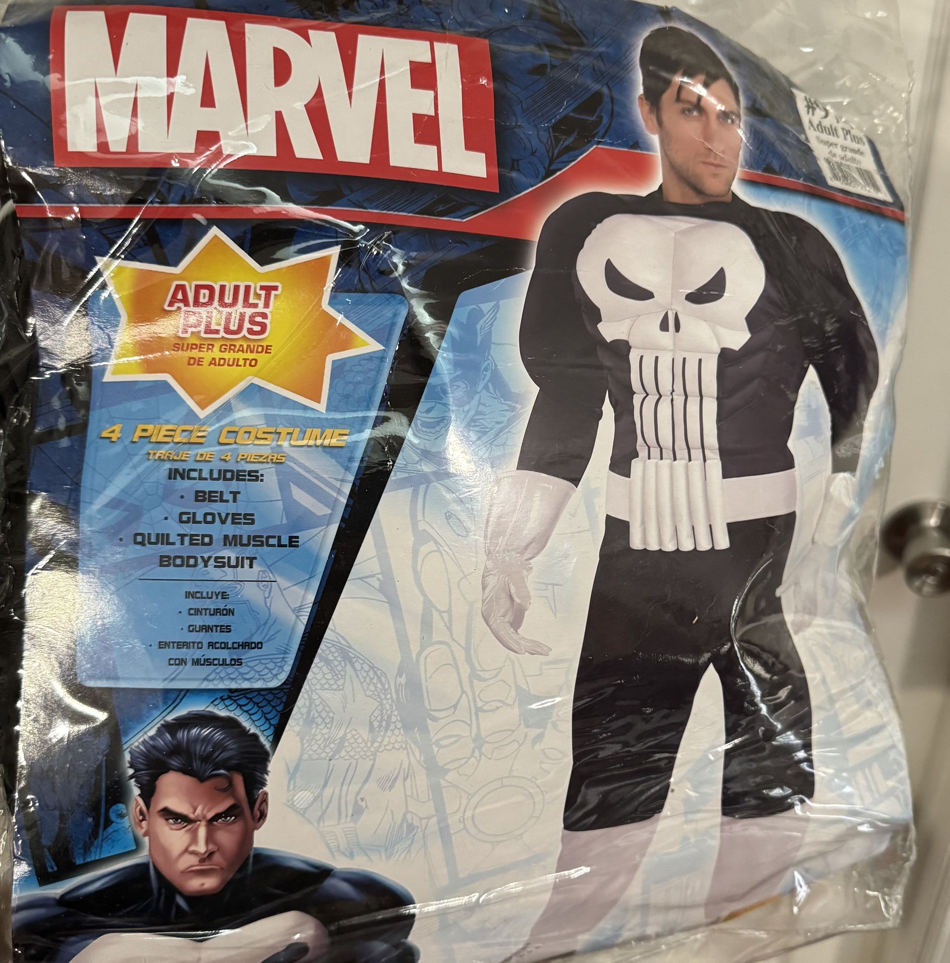 Adult Marvel Punisher Frank Castle Plus Size Costume Just $5
