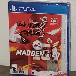 Madden NFL 20 Special Edition For Playstation 4! New! Great Collectors Item!