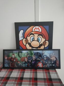 Frames Mario And Avengers 