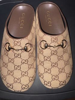 Gucci GG Canvas Horsebit Mules
