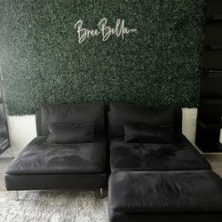 black modern couch