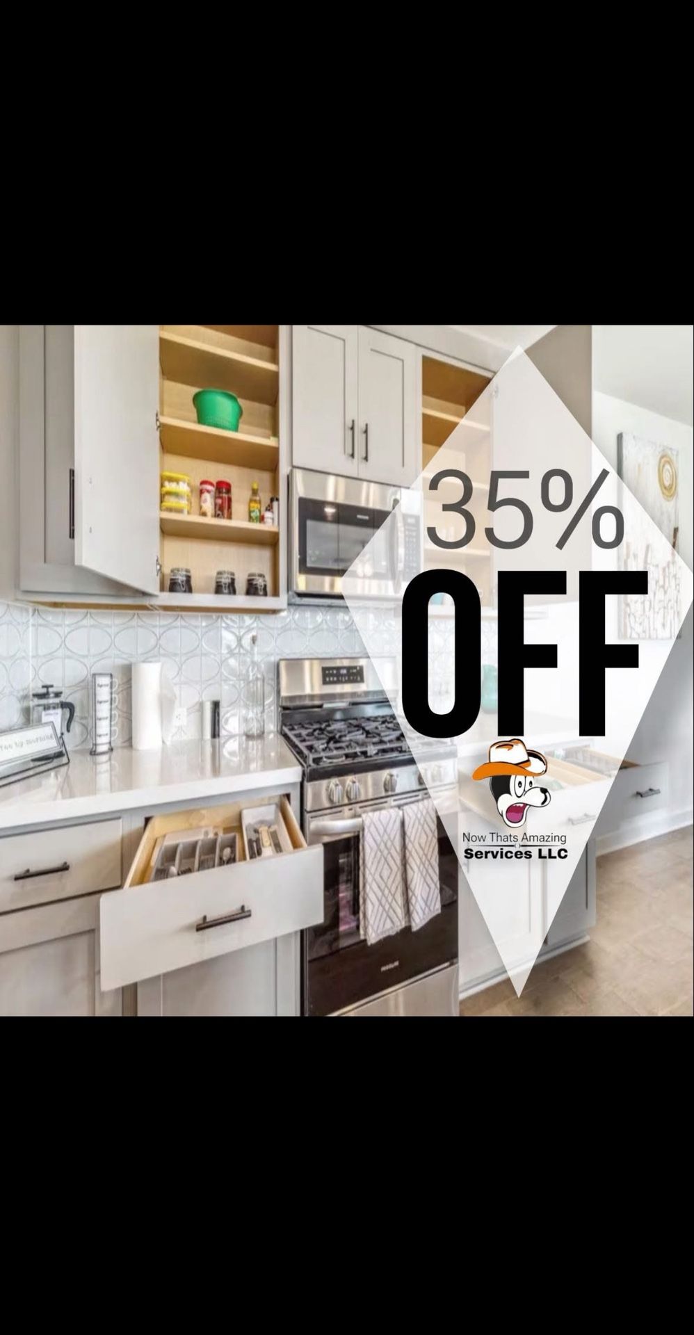 FIRST TIME CLIENTS 35% OFF TWO HOURS OF BASIC PROFESSIONAL RESIDENTIAL CLEANING