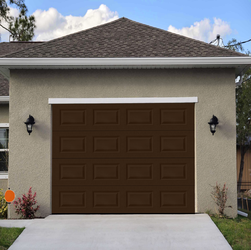 BEST PRICE! New! Dark Brown 8X7 Garage Door, Install Free - Hurricane Proof Now