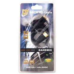 High-Speed HDMI Cable - 6 feet, Gold-Plated Connectors