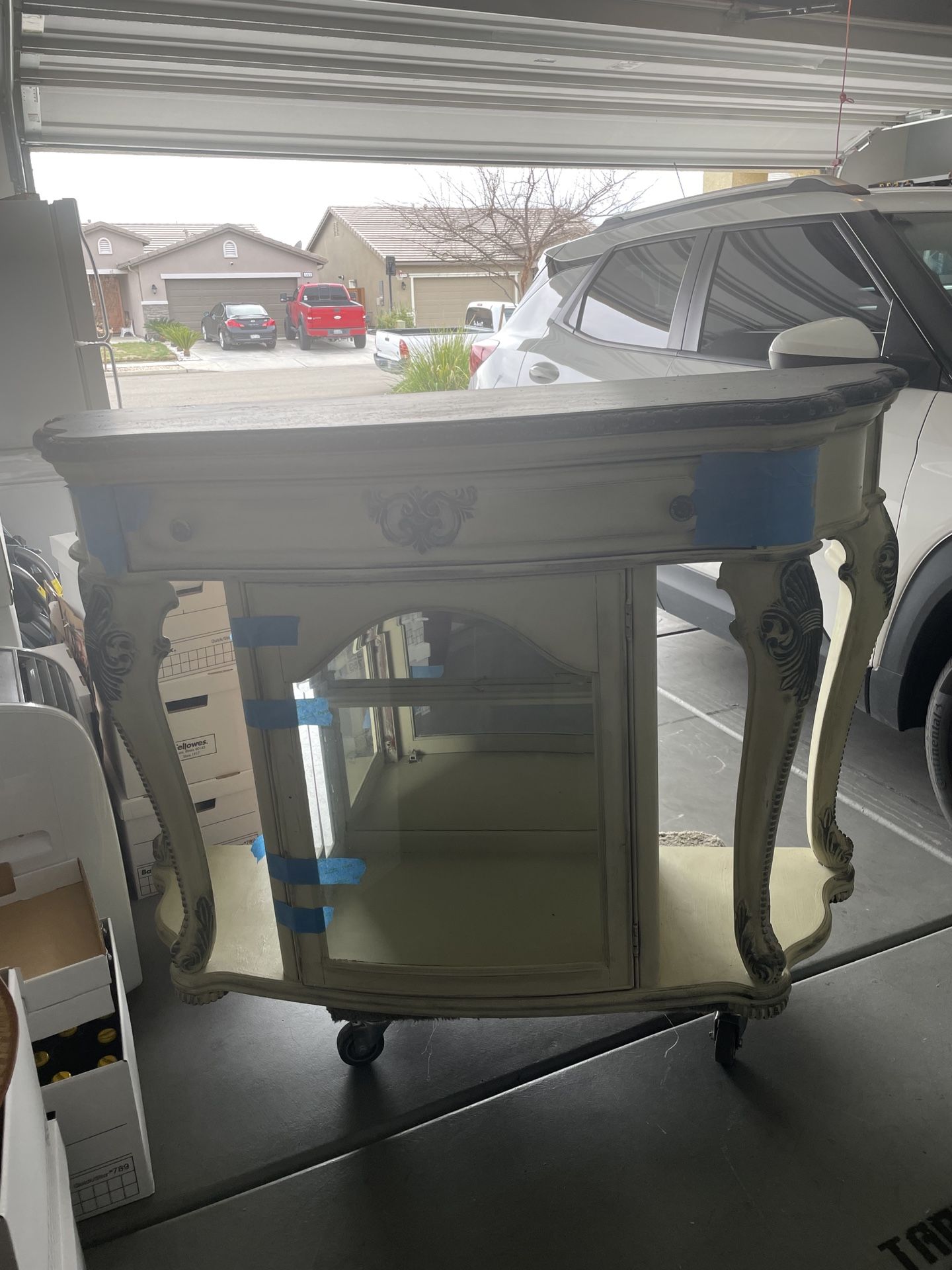 Antique Entryway Console Table