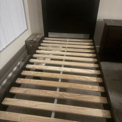 Twin Bed frame With Headboard + Slats 